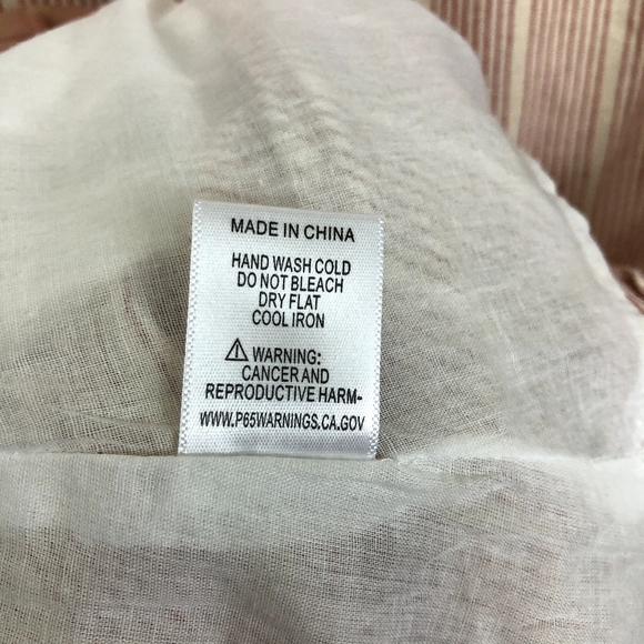 LUMIERE Wrap Dress NWT Ruffle Red Natural Beige Stripe Tie Waist Large - Picture 8 of 10